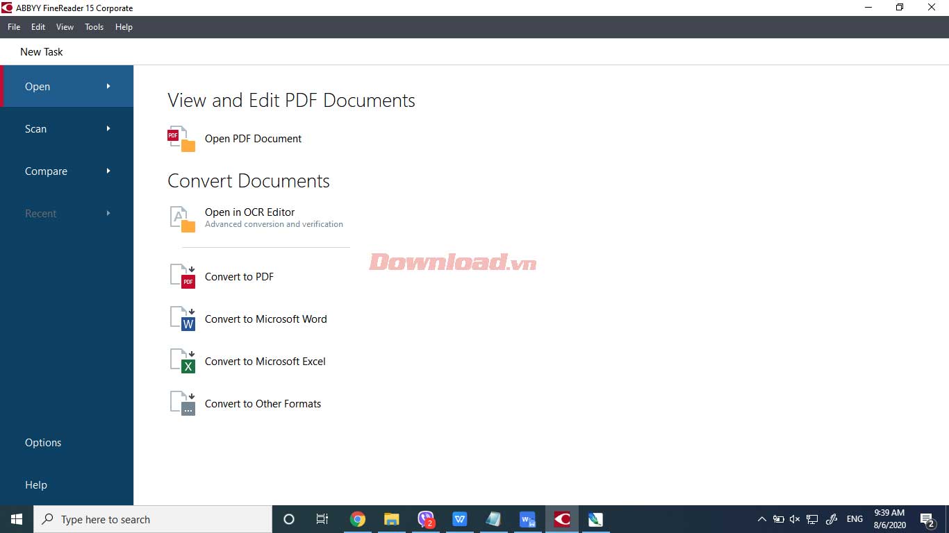 Lựa chọn chuyển đổi tài liệu sang PDF