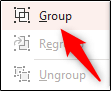 Tùy chọn Group trong PowerPoint
