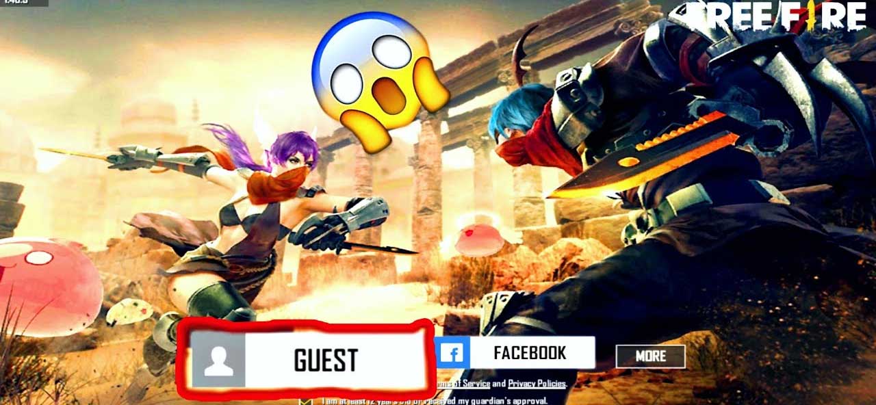 Exchange guest account in Free Fire game