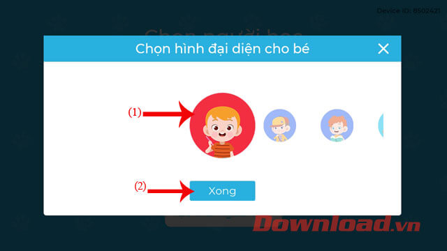 Chọn hình ảnh đại diện