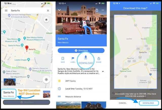 Tải Google Maps ngoại tuyến