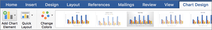 Click Add Chart Element trên Excel