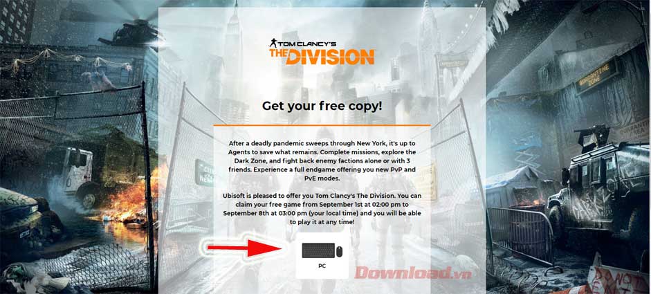 Nhận Tom Clancy's The Division miễn phí trên Ubisoft