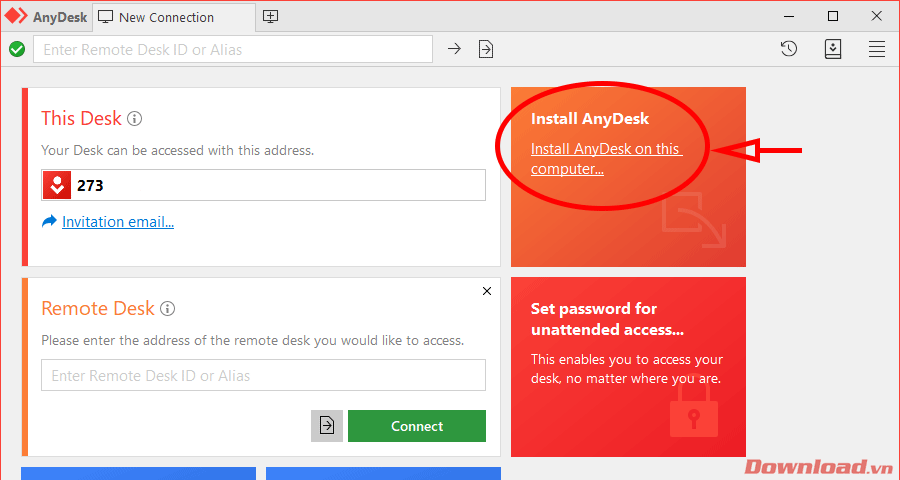 Install AnyDesk on this computer