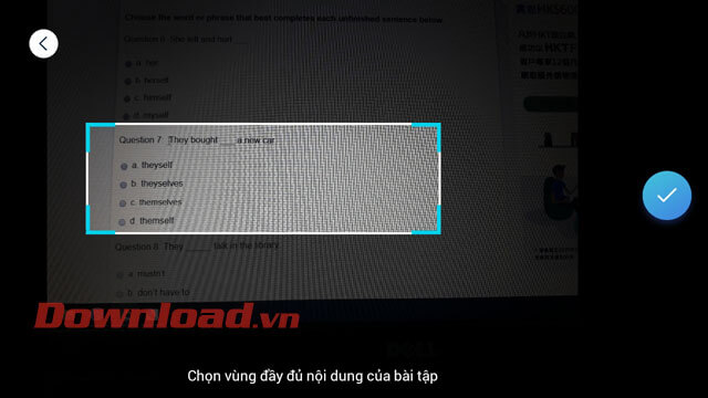 Điều chỉnh vùng chọn