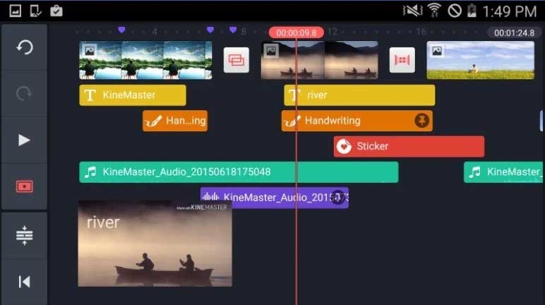 KineMaster cho Android là app làm video trên mobile