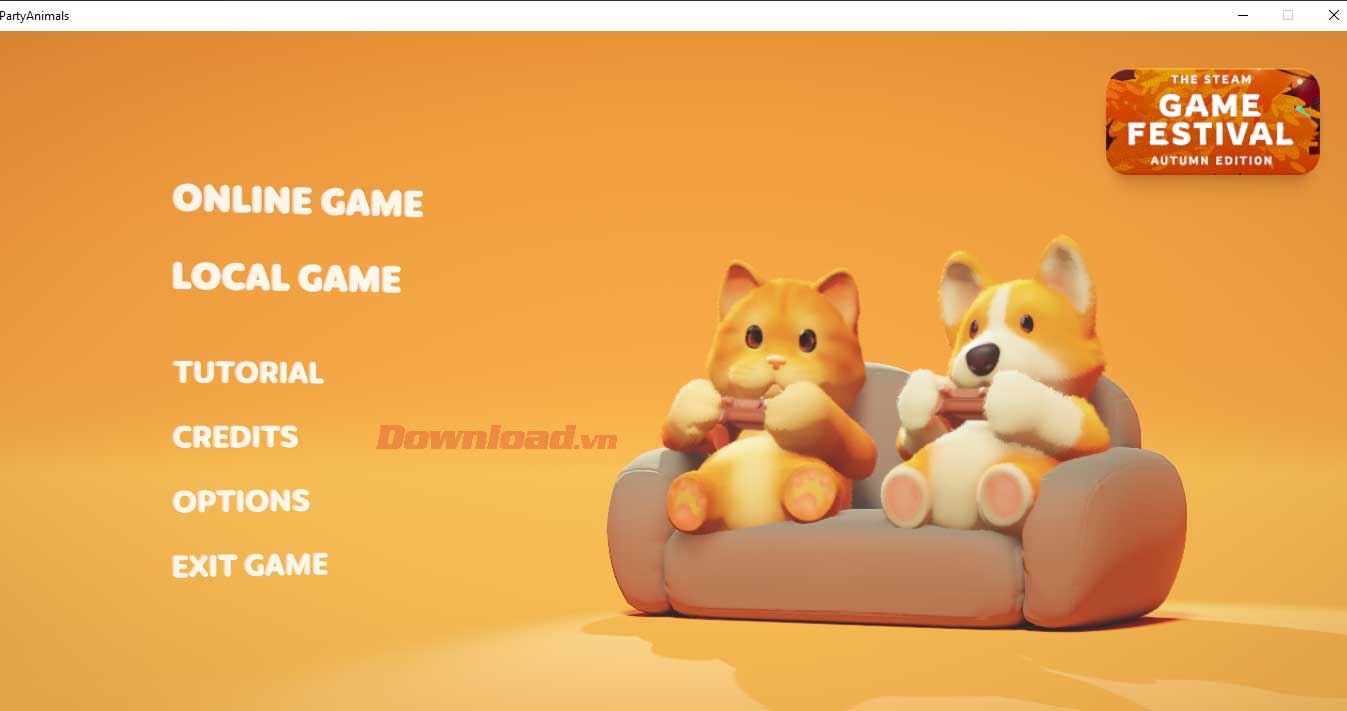 Hướng dẫn tải và cài đặt game Party Animals trên PC 