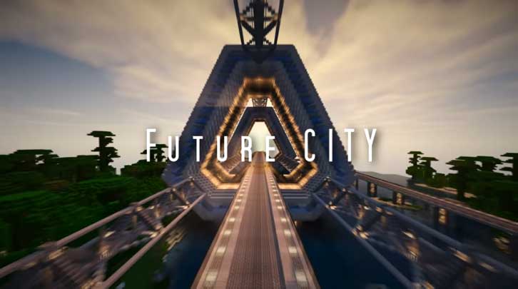 Bản đồ Minecraft thành phố tương lai