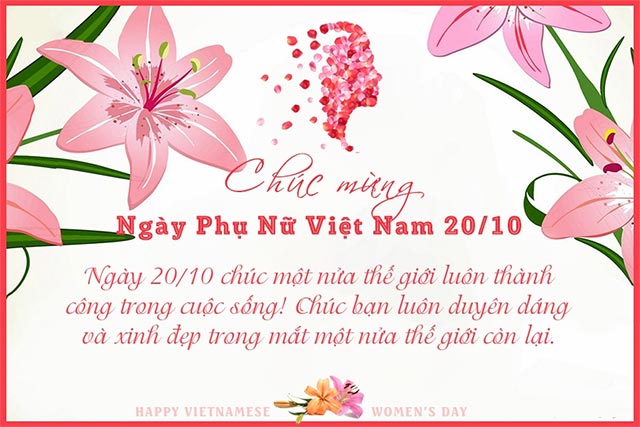 Tải thiệp chúc mừng ngày phụ nữ Việt Nam 20/10