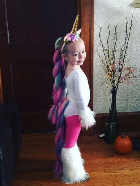 Hóa trang Halloween cho bé thành kỳ lân