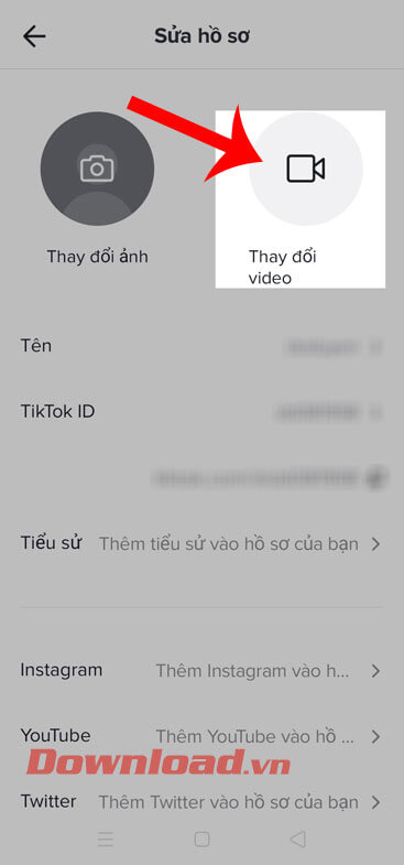 Cách đổi ảnh đại diện tài khoản Tik Tok - Download.vn