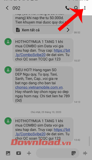 Thay thế diện mạo cho tin nhắn SMS trên Android  QuanTriMangcom