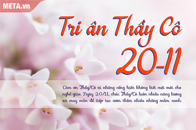Những mẫu thiệp ngày Nhà giáo Việt Nam 2011 đơn giản đẹp 2022
