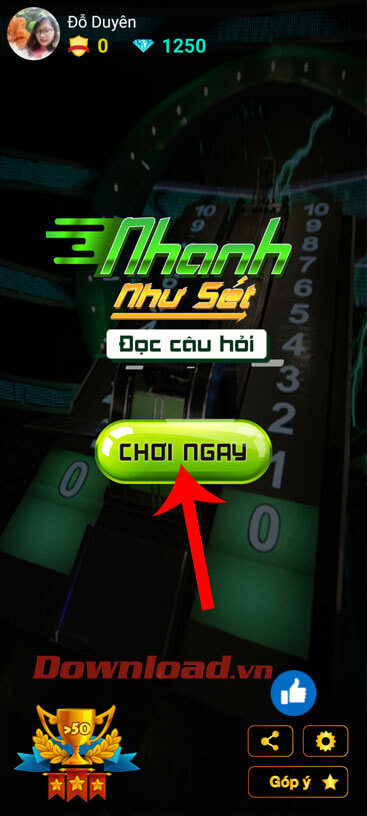 Ấn nút Chơi ngay