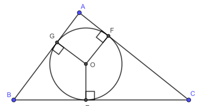 Cách này nhằm vẽ lối tròn trặn nội tiếp tam giác?
