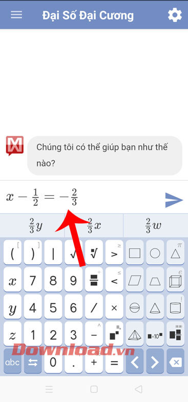 Nhập phép tính