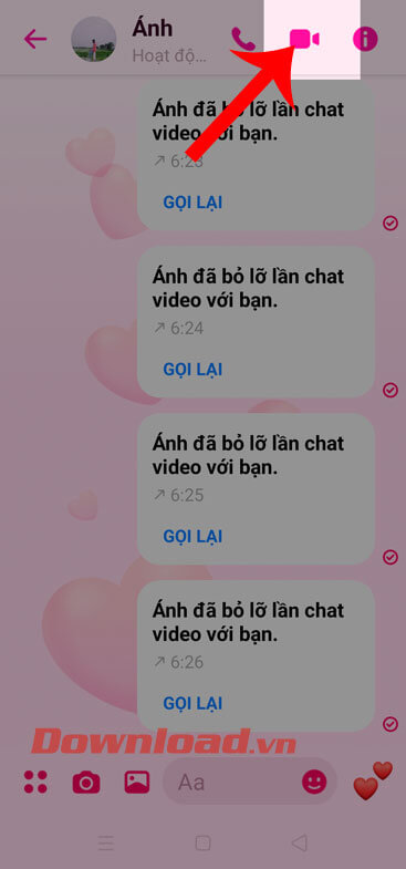 Cách thu nhỏ screen gọi đoạn phim Gọi Messenger đơn giản