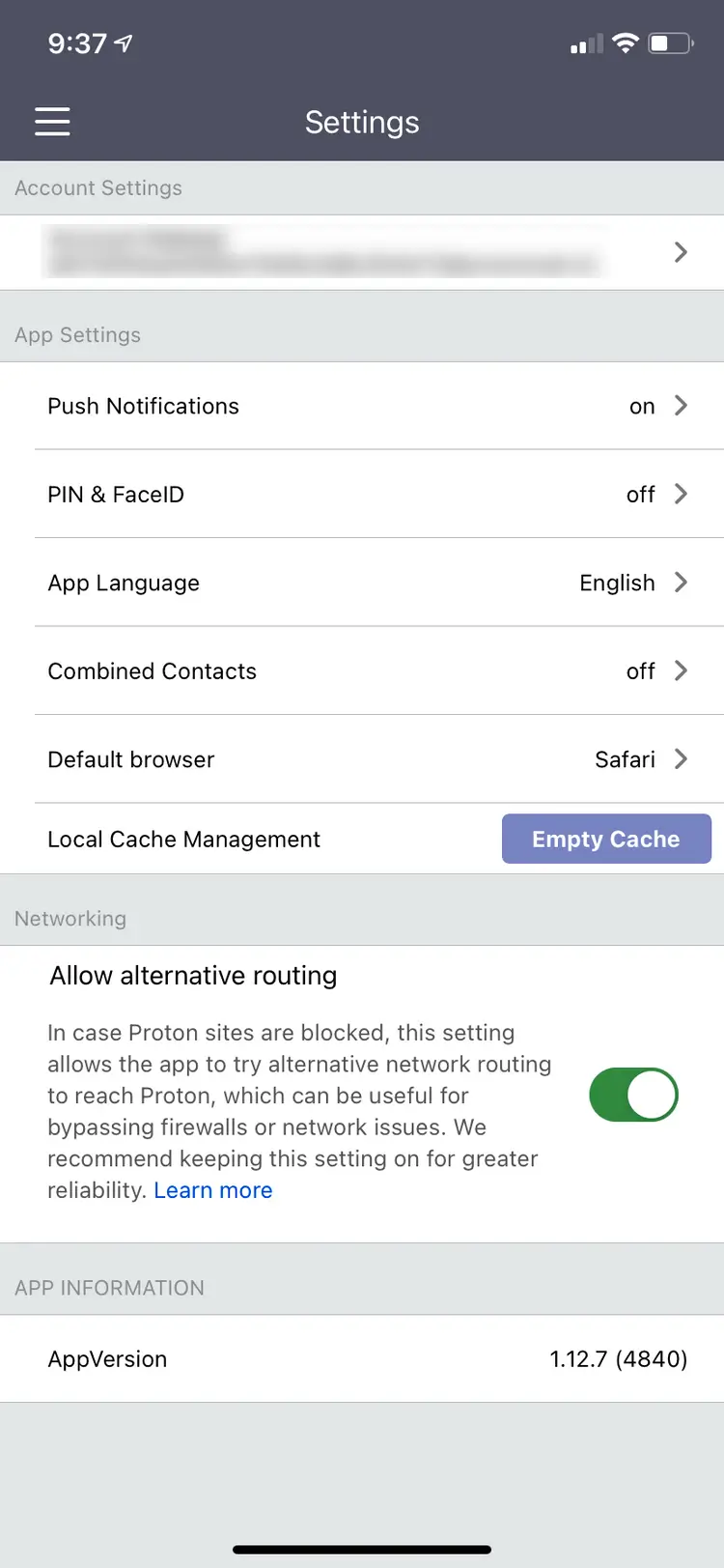 Ứng dụng ProtonMail