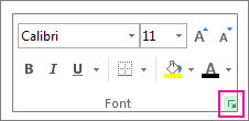Chọn Font cho bảng tính Excel