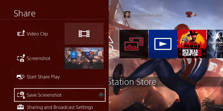 Lưu ảnh chụp màn hình trên PS4