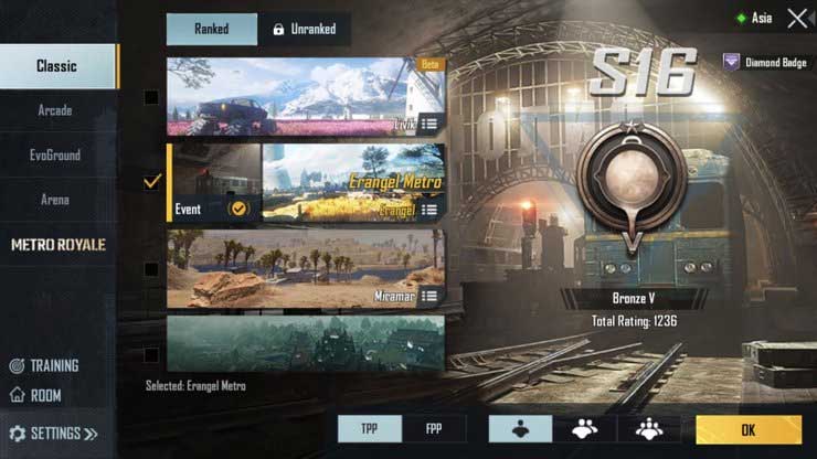 Bản đồ Erangel Metro trong PUBG Mobile