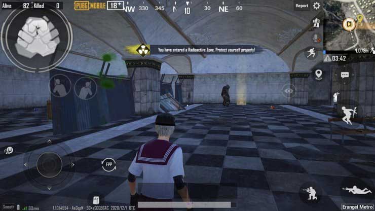 Khu vực nhiễm phóng xạ trong PUBG Mobile