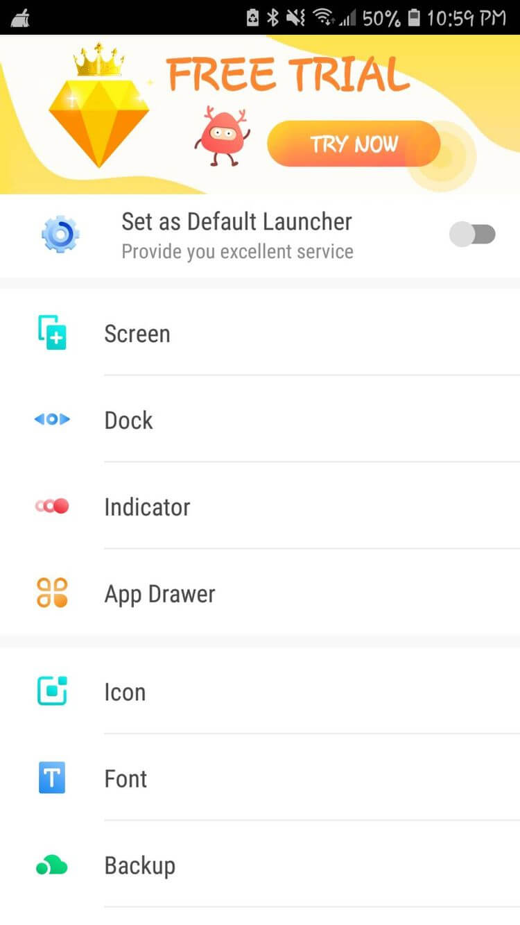 Giao diện GO Launcher