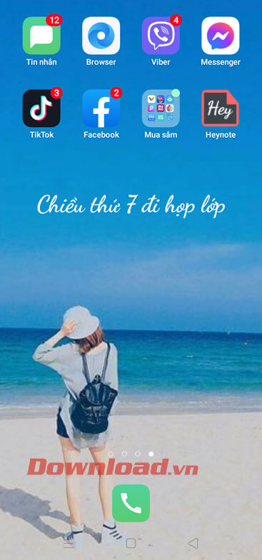 Ghi chú với mà hình mới