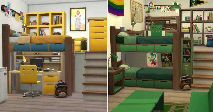 Thiết kế giường tầng trong The Sims 4