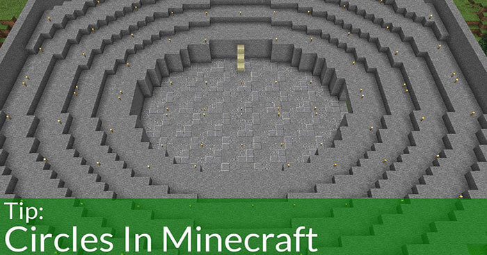 cách xây hình tròn trong minecraft