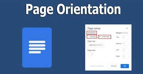 Đổi hướng trang sang chiều ngang trên Google Docs