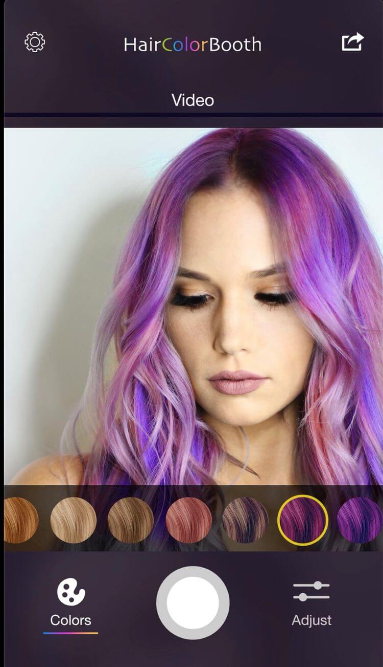 Ứng dụng đổi màu tóc Hair Color Booth