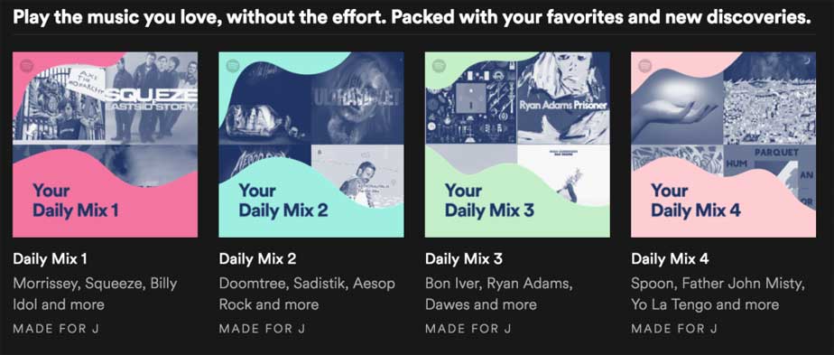 Daily Mix trên Spotify