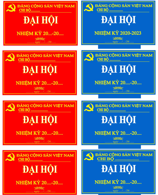 Thẻ đeo Đại hội Đảng