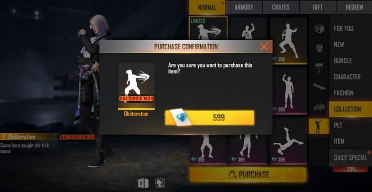 Cách sở hữu emote mới trong Free Fire