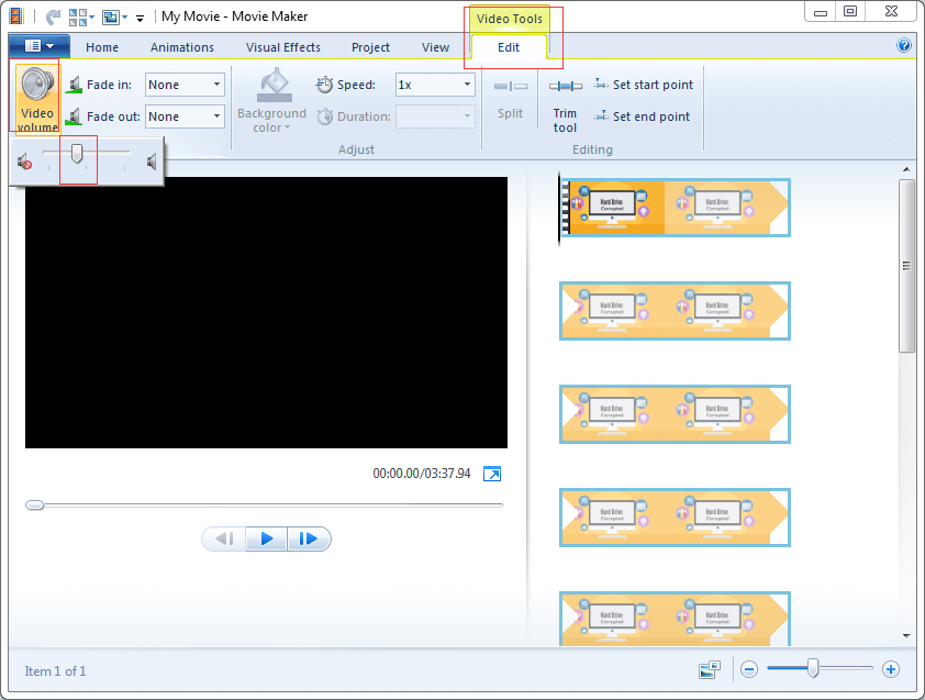 Tách âm thanh khỏi video dễ dàng bằng Windows Movie Maker