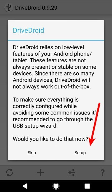 Cài đặt DriveDroid trên Android