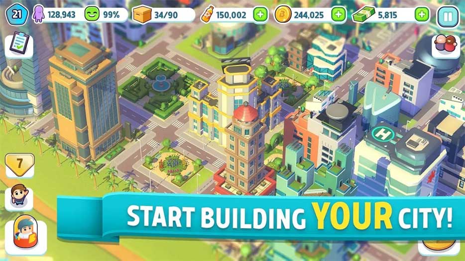 Game xây dựng thành phố hay City Mania
