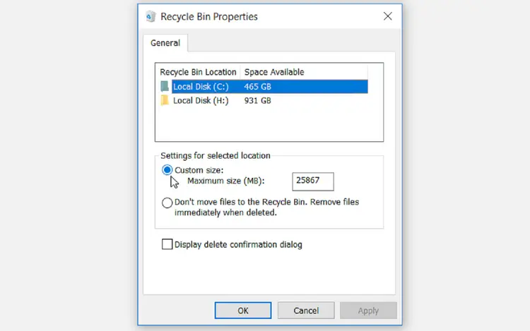 Cách sửa lỗi thùng rác Windows không hiện file đã xóa