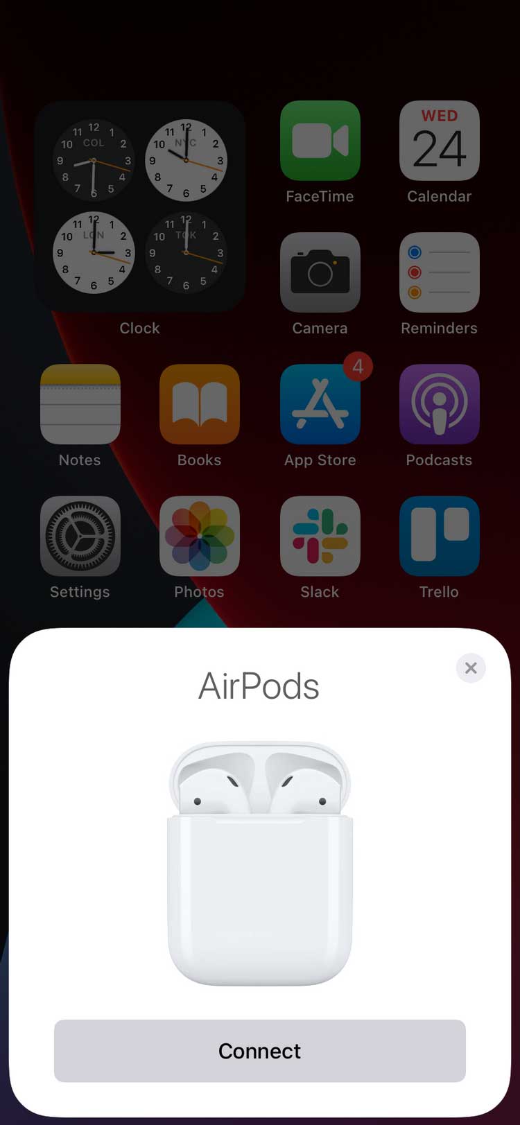 Reset AirPods