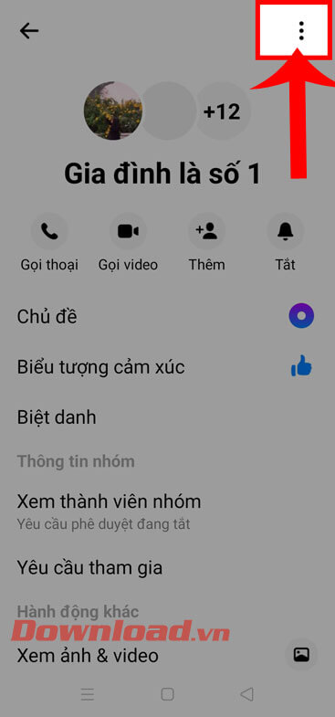 Ấn vào biểu tượng dấu chấm than 