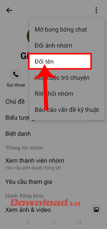 Hướng Dẫn Thay Đổi Tên Nhóm Chat Facebook Messenger - Download.Vn