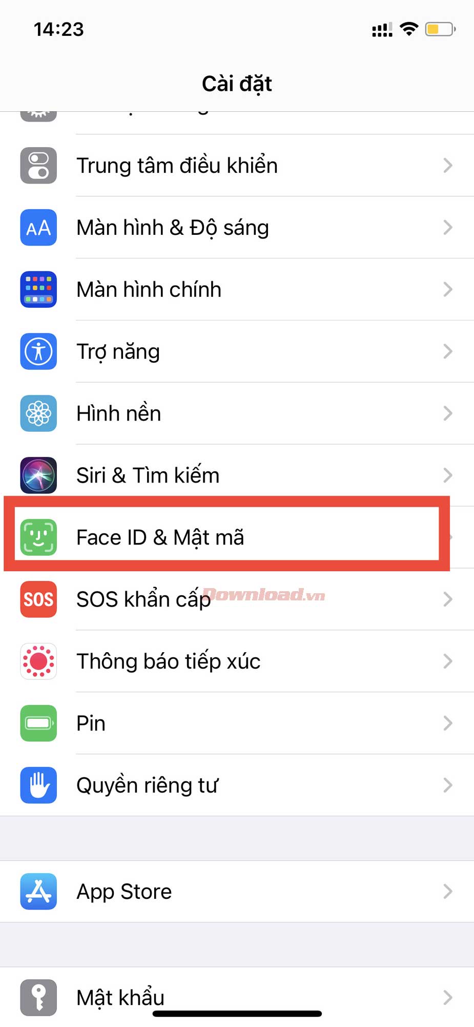 Face ID trên iPhone