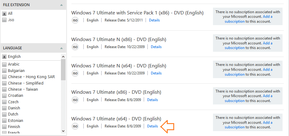 Thông tin Windows 7 Ultimate (x64)