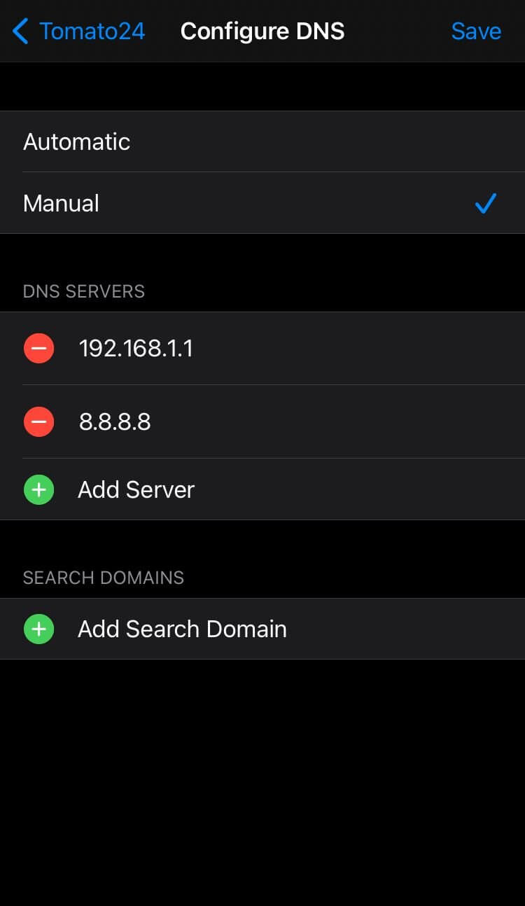 Cấu hình DNS trên mobile