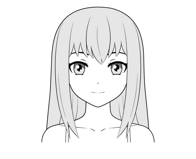 How to draw long hair and short hair anime  YouTube