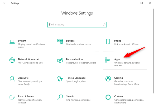 Ứng dụng trong Windows 10