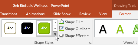Định dạng Shape trong PowerPoint
