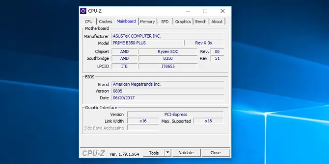 Kiểm tra main máy tính bằng CPU-Z