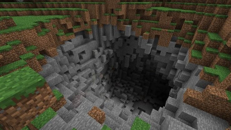 Lỗ lớn trong Minecraft